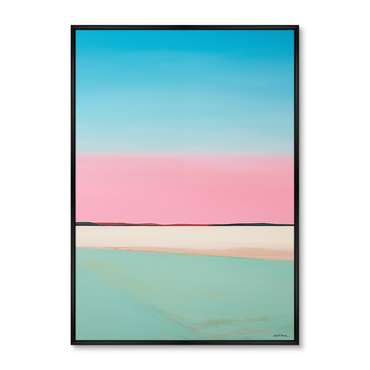 Репродукция картины Landscape collection, Lines of Blue, No 2, 2024г.