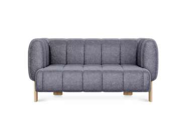 Диван Cassis М темно-серого цвета с бежевыми ножками