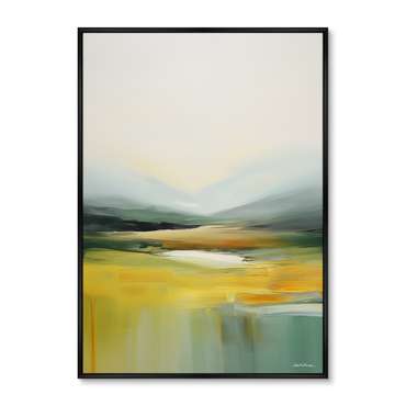 Репродукция картины на холсте Landscape collection, Meadows, No 2, 2024г.
