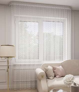 Тюль Ажур 500х280 белый