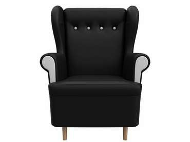 Кресло Торин черного цвета (экокожа)