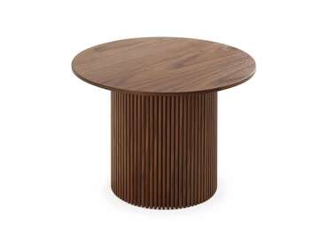 Стол журнальный Mono Stripe D50 темно-коричневого цвета 