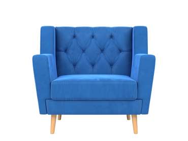 Кресло Брайтон Люкс темно-голубого цвета