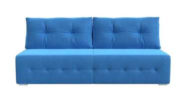 Прямой диван-кровать Лондон голубого цвета