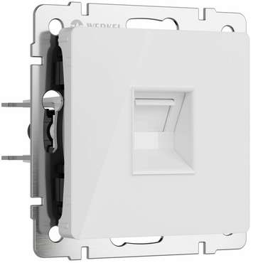 W1181041/ Розетка Ethernet RJ-45 (белый акрил) W1181041 Встраиваемые механизмы белые акриловые