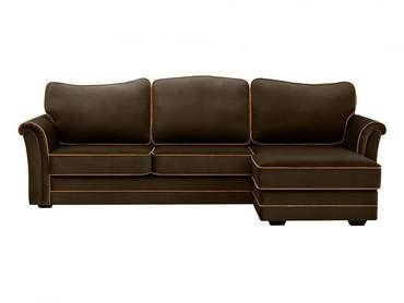 Угловой диван-кровать Sydney темно-коричневого цвета