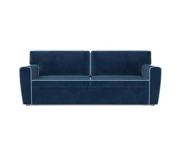 Прямой диван-кровать Оскар темно-синего цвета