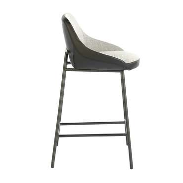 Полубарный стул серо-черного цвета