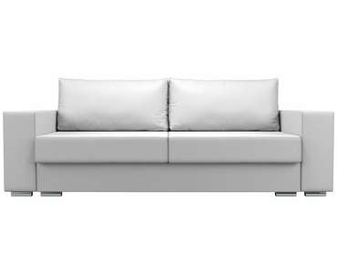 Прямой диван-кровать Исланд белого цвета (экокожа)