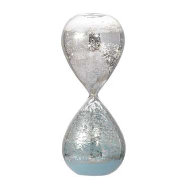 Декоративное изделие Песочные часы с голубым песком