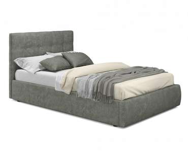 Кровать с ортопедическим основанием Selesta 120х200 серого цвета