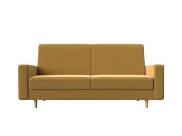 Прямой диван-кровать Бонн желтого цвета