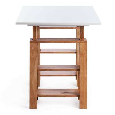 Письменный стол Jimmi бело-коричневого цвета