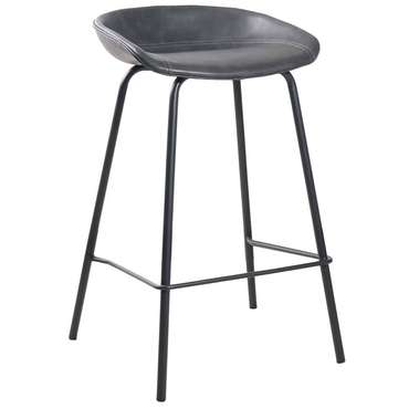 Полубарный стул Loft серого цвета