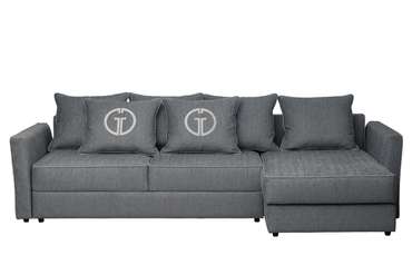 Угловой диван-кровать Sorrento темно-серого цвета