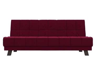 Прямой диван-кровать Винсент бордового цвета