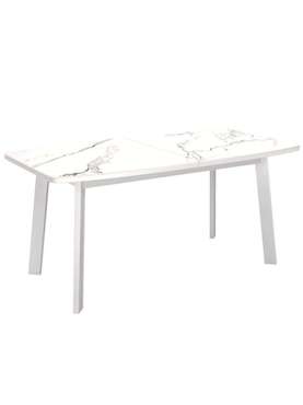 Раздвижной обеденный стол AA1400 белого цвета