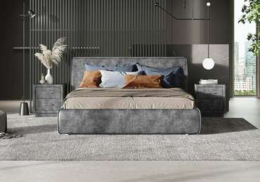 Кровать Altea 180х200 графитового цвета (фултон) без основания и подъемного механизма