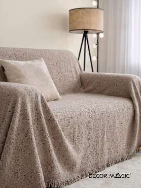 Покрывало Demi Plain 180x230 бежевого цвета 