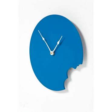 Часы настенные Bite голубого цвета
