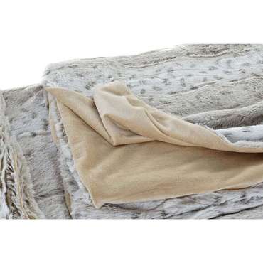 Одеяло DKD Home Decor Белый Бежевый Животное гора Дикий 150 x 200 x 2 см 130 x 170 x 2 см