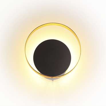 Настенный светодиодный светильник Mondi черного цвета