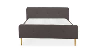 Кровать Левита 160х200 темно-коричневого цвета 