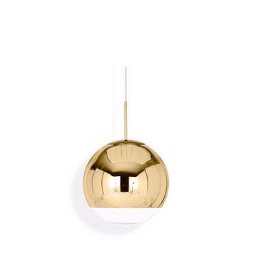 Подвесной светильник Mirror Ball D15 золотого цвета 