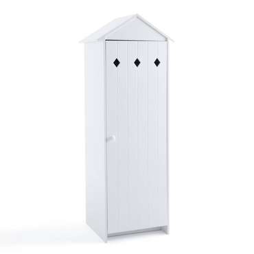 Шкаф детский с дверцей Noa белого цвета