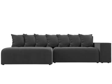 Угловой диван-кровать Кёльн серого цвета левый угол