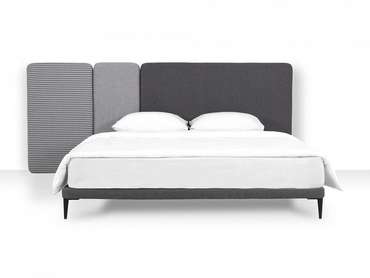 Кровать Licata 160х200 композиция 1 серого цвета