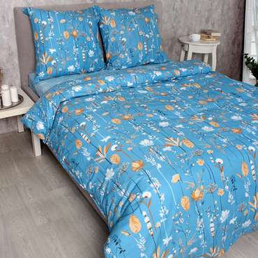 КПБ 'Традиция' дуэт, поплин, 100% хлопок, пл. 118 гр./кв.м., 'Ботаника'