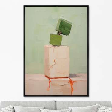 Репродукция картины Cubic flowers, No 2, 2024г.