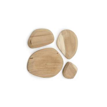 Набор из четырех стеновых панелей Selem бежевого цвета