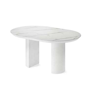 Обеденный стол раздвижной Ансер L белого цвета