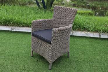 Садовое кресло Saint-Martin серо-коричневого цвета