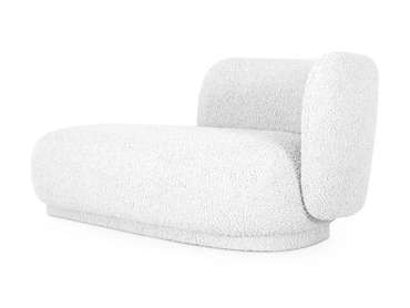 Кушетка-диван Lucca белого цвета правая