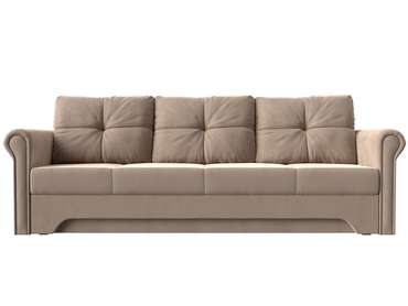 Прямой диван-кровать Европа бежевого цвета