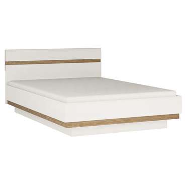 Кровать Linate без подъемного механизма 160х200 белого цвета