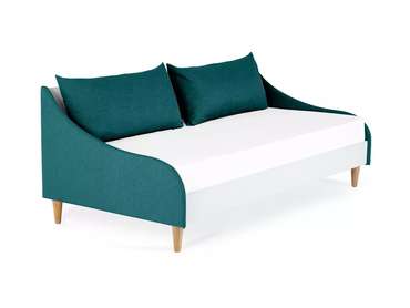 Кровать Rili 90х190 бело-бирюзового цвета