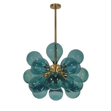 Люстра на штанге Miracle 10130/18 Blue (стекло, цвет голубой)