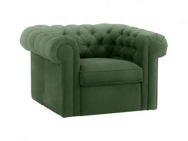 Кресло Chesterfield зеленого цвета 
