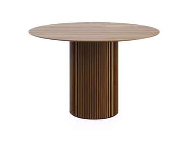 Стол обеденный Mono Stripe D120 коричнево цвета