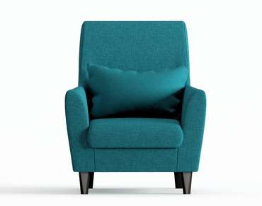 Кресло из рогожки Кастилия голубого цвета