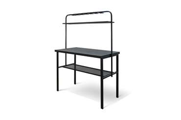 Барный стол-консоль Мини-кухня серо-черного цвета