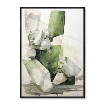 Репродукция картины Space of Emeralds, No 1, 2024г.