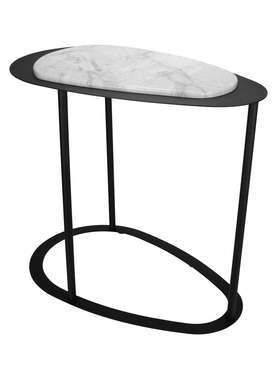 Кофейный стол черно-белого цвета