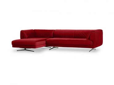 Угловой диван Marsala красного цвета