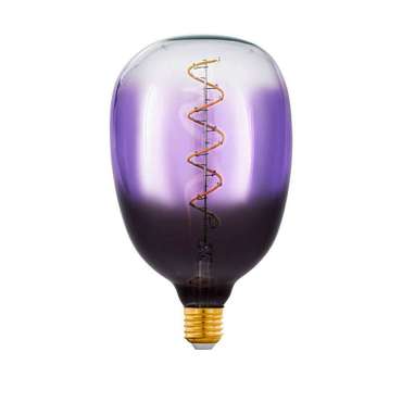 Диммируемая светодиодная лампа филаментная 220V T120 E27 4W 2000K фиолетового цвета