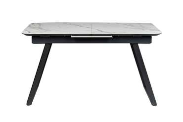 Раздвижной обеденный стол Пеле 140 черно-бежевого цвета